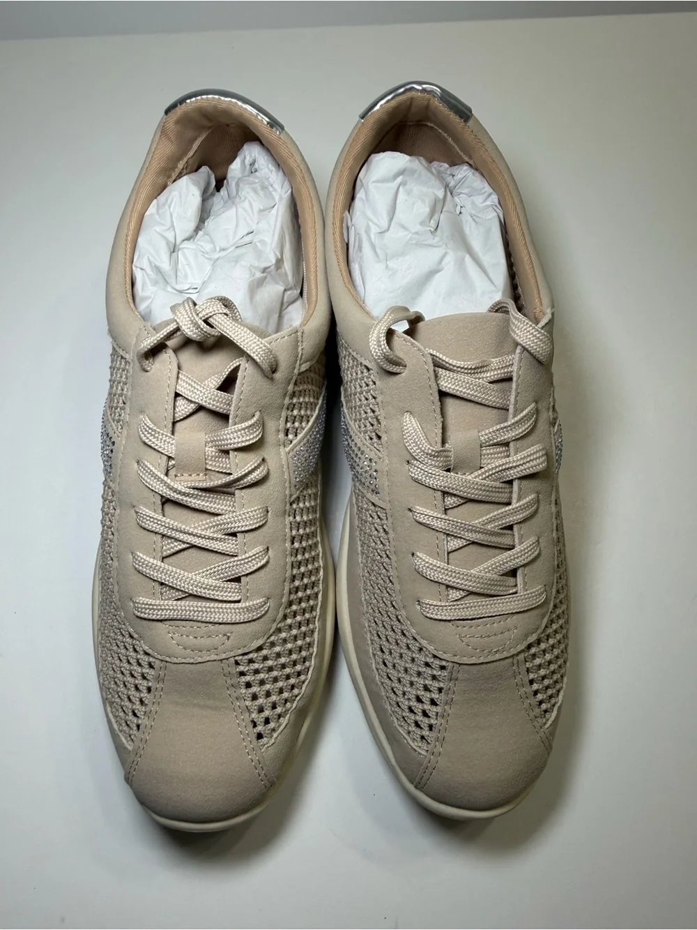 JBU Women's Taupe Mesh Slip-On Sneaker Size 12